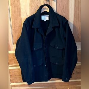 Filson Navy Wool Mackinaw Cruiser Field Jacket